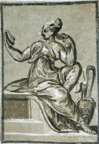 Prudence, anonyymi taiteilija (puupiirros) tekijältä Parmigianino 