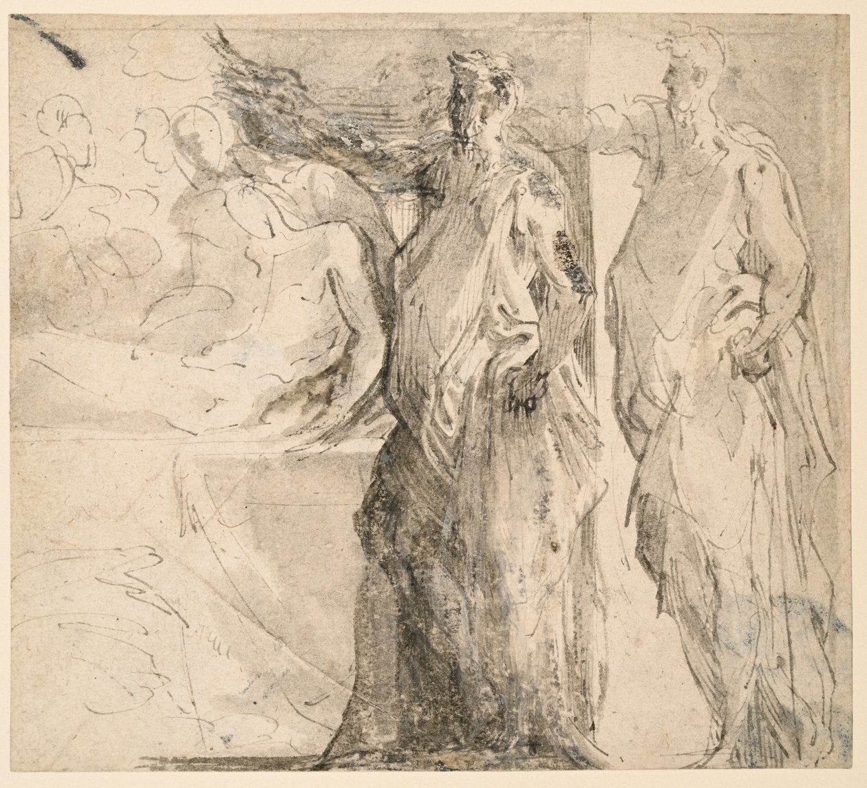 Tutkimus "The Tombment" tekijältä Parmigianino
