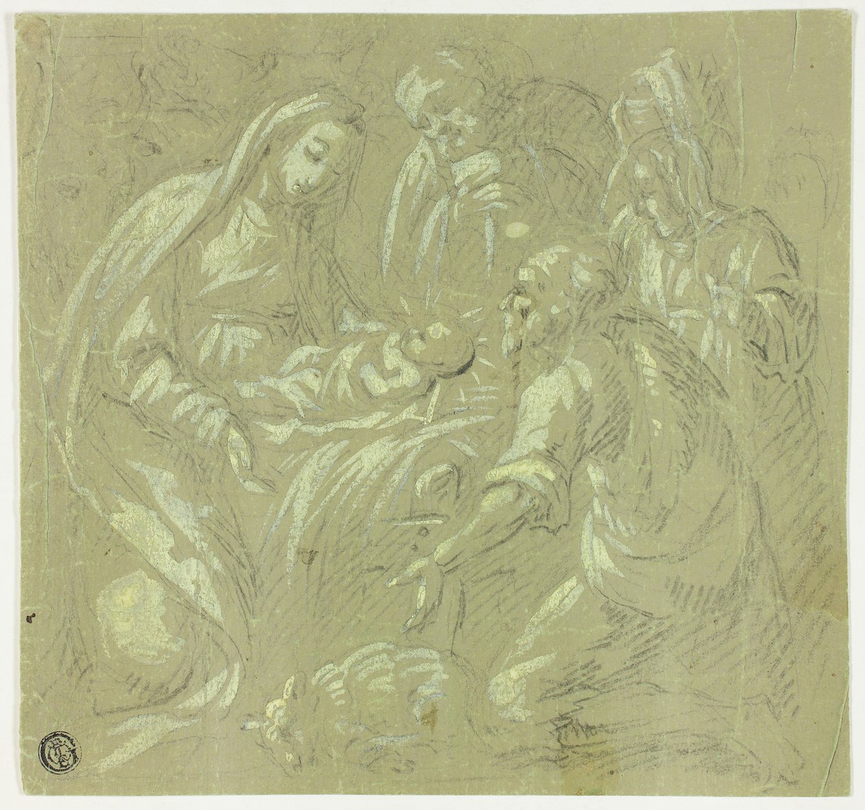 Paimenten palvonta tekijältä Parmigianino