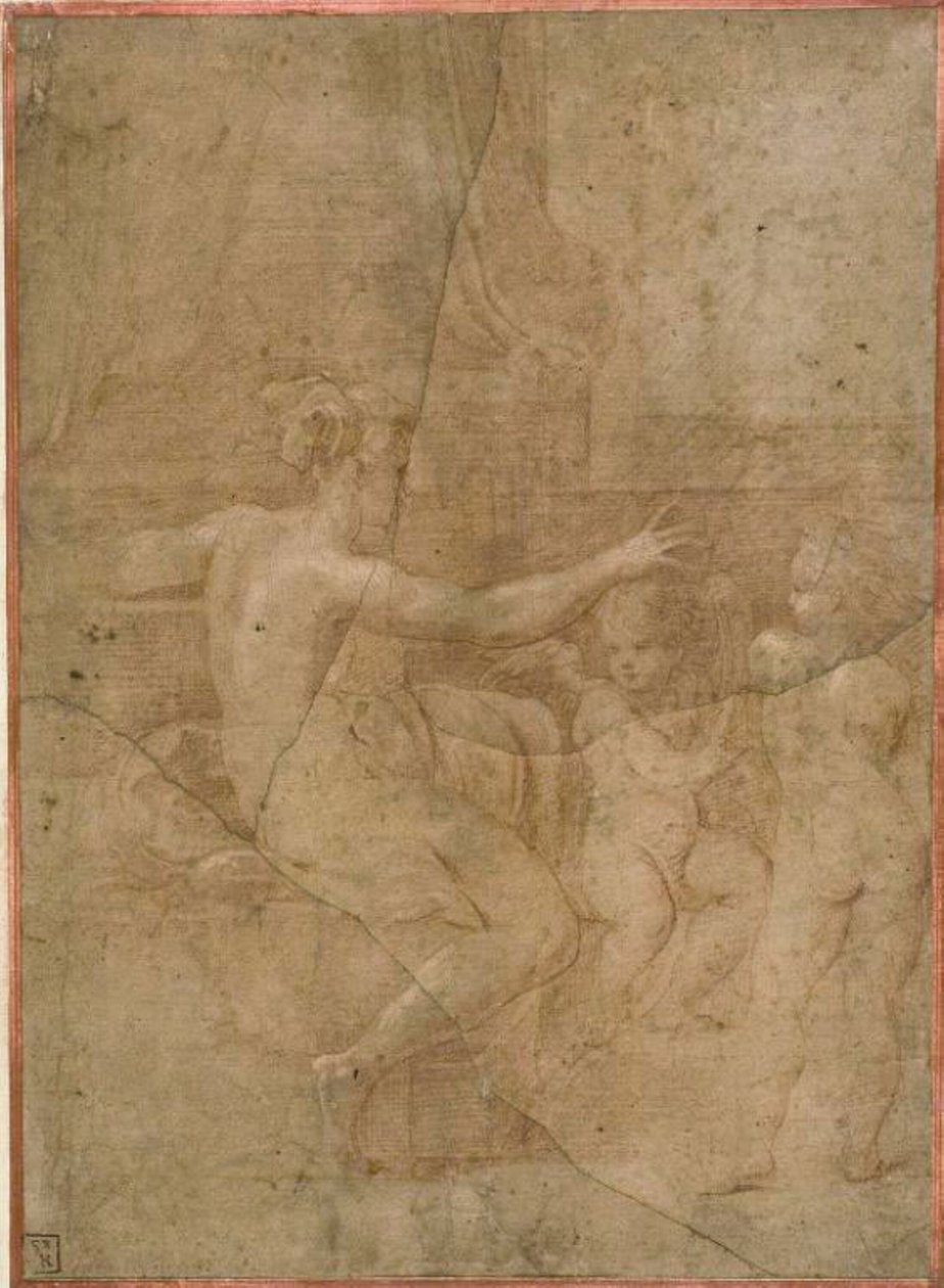 Venus Cupidon ja Puton kanssa tekijältä Parmigianino