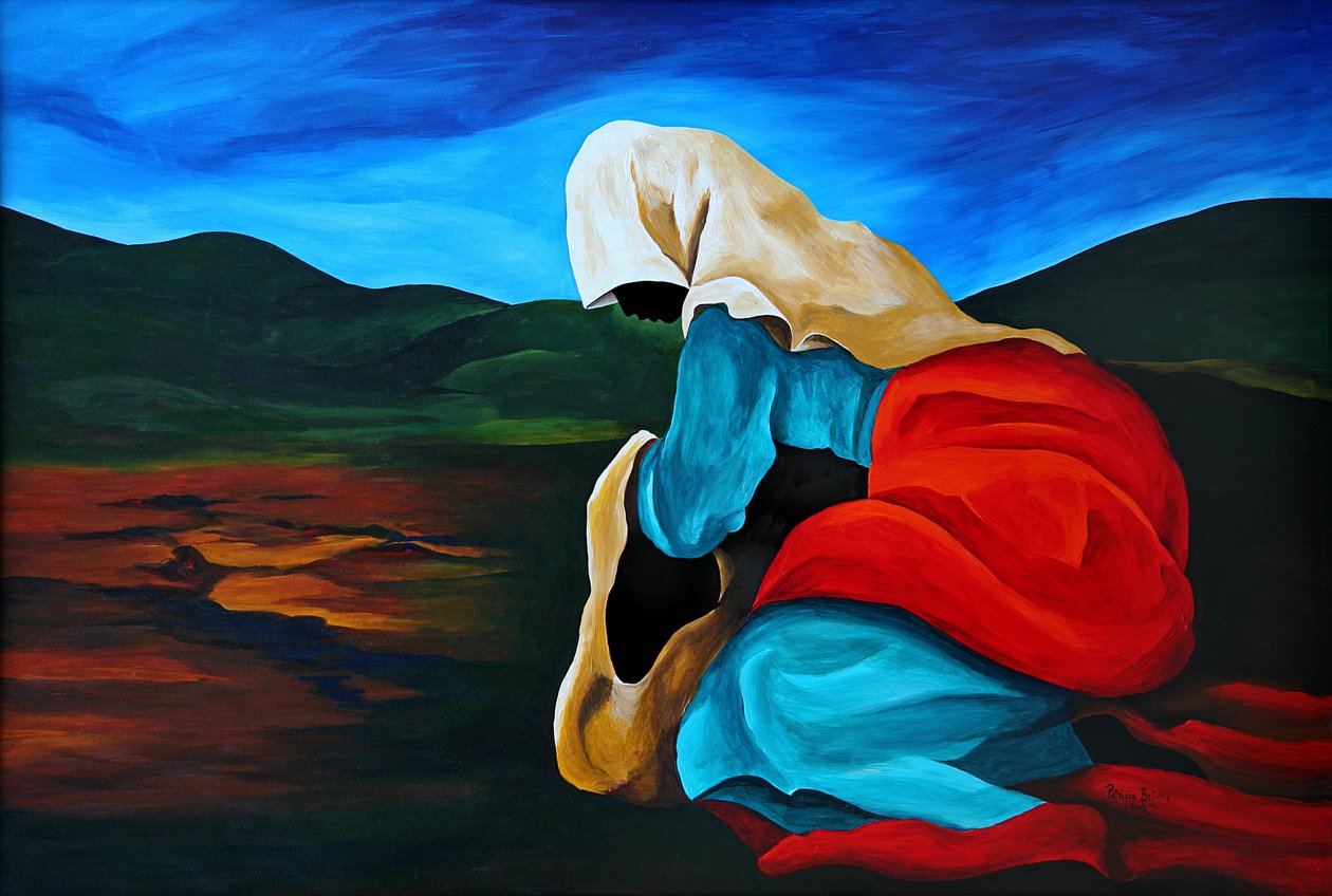 Defilee la folle, 2008 (akryyli masoniitilla) tekijältä Patricia Brintle