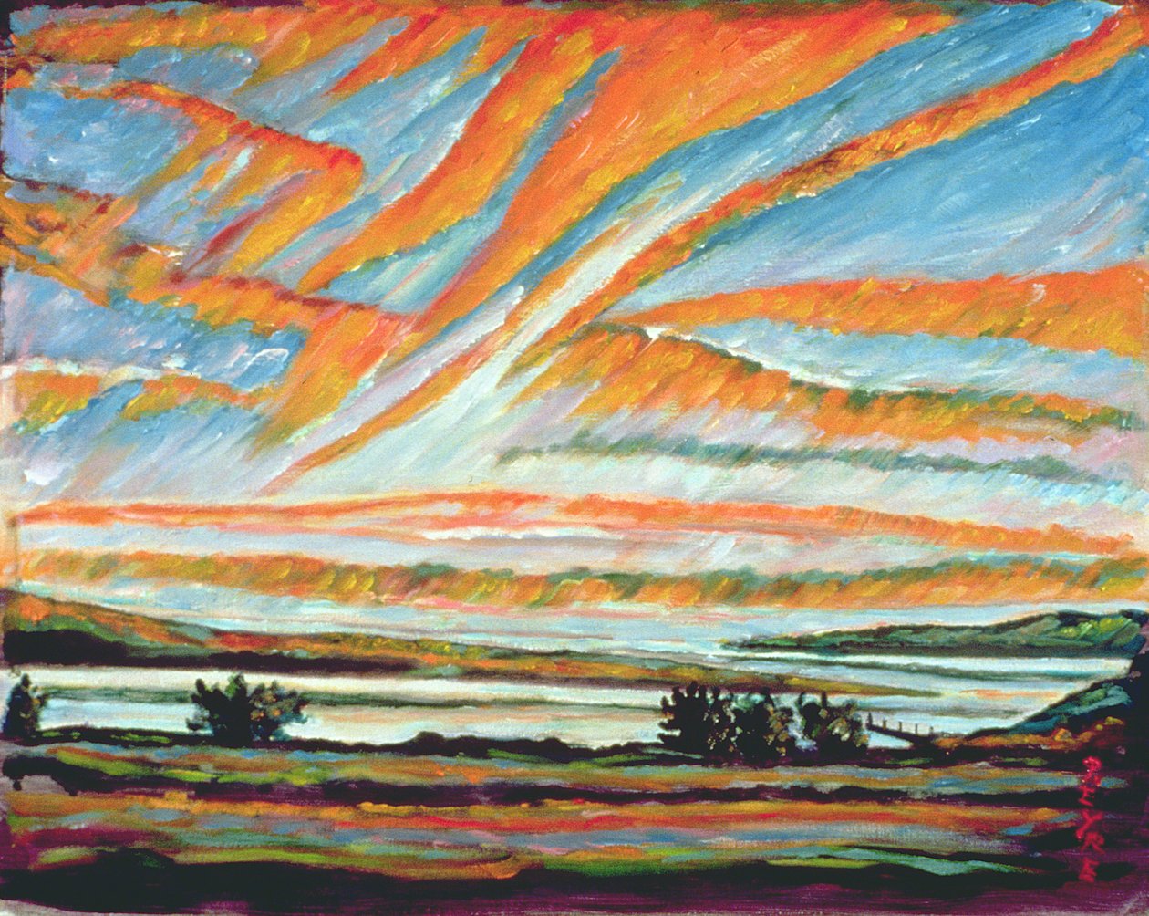 Sunrise, Les Eboulements, Quebec (öljy pellavalle) tekijältä Patricia Contemporary Artist Eyre