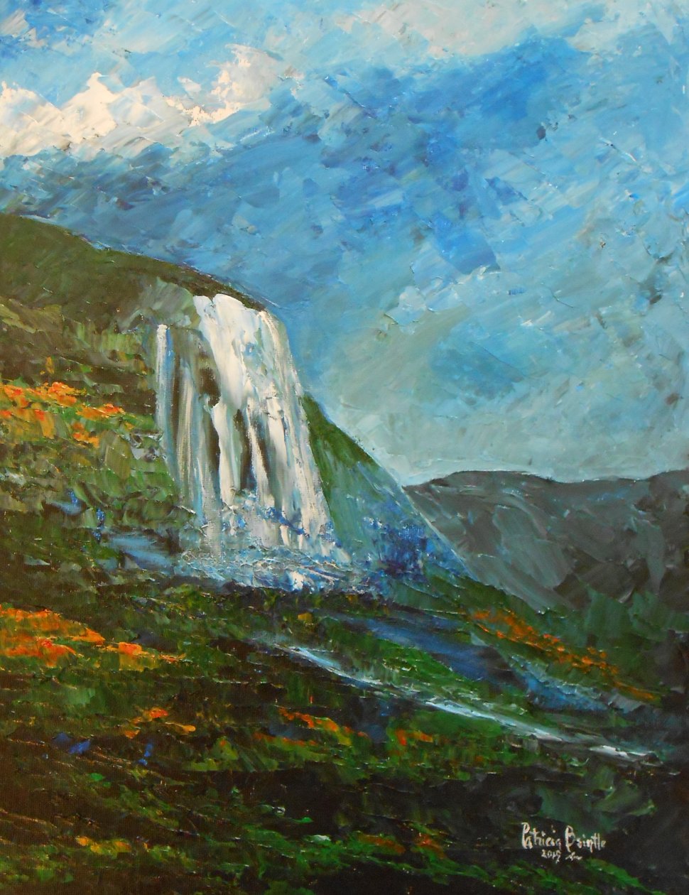Caskad-koti, 2015 (akryyli taululle) tekijältä Patricia Brintle