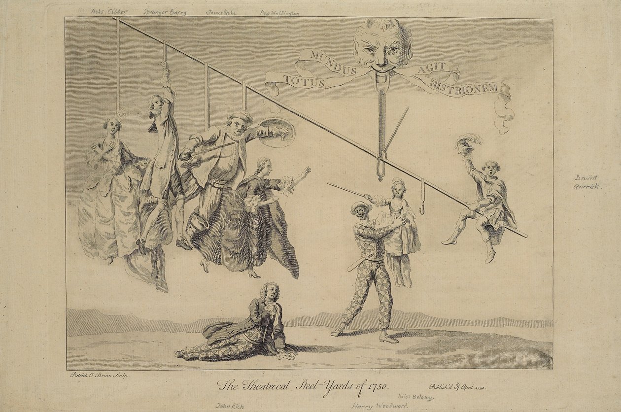 Teatterin teräspihat 1750, 1741 tekijältä Patrick OBrian