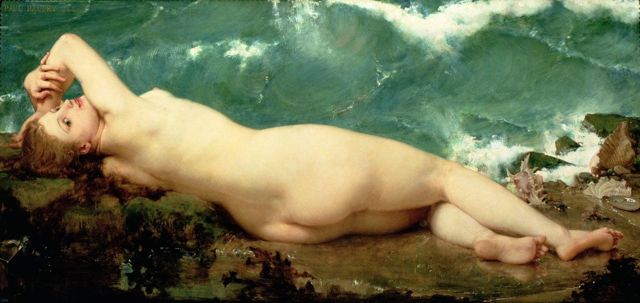 Helmi ja aalto, 1862 tekijältä Paul Baudry