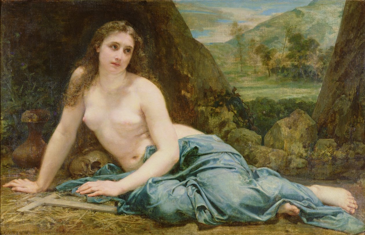 Katuva Magdaleena, 1858 tekijältä Paul Baudry