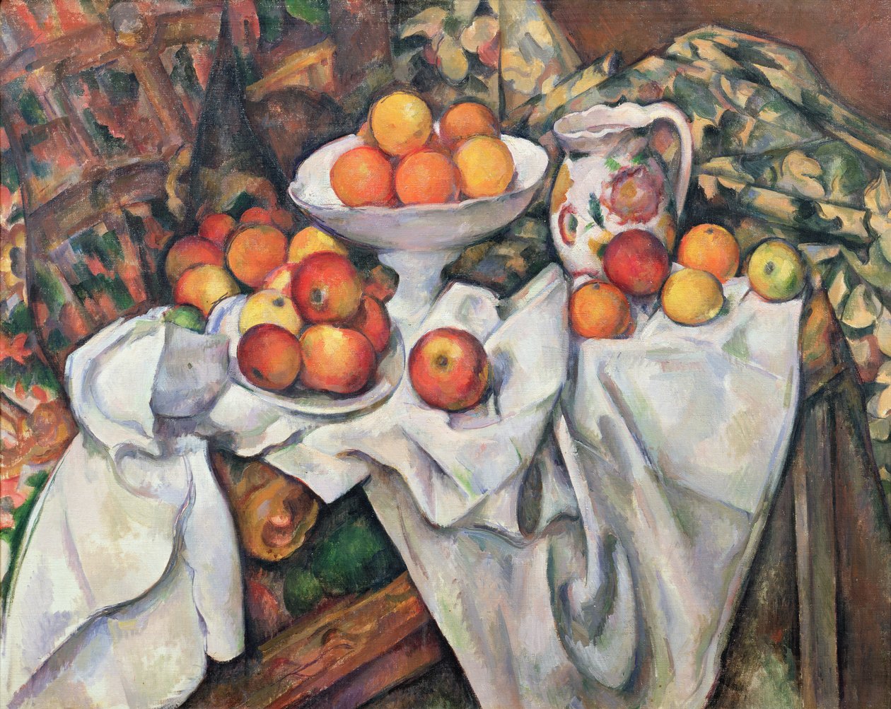 Omenat ja appelsiinit, 1895-1900 tekijältä Paul Cézanne
