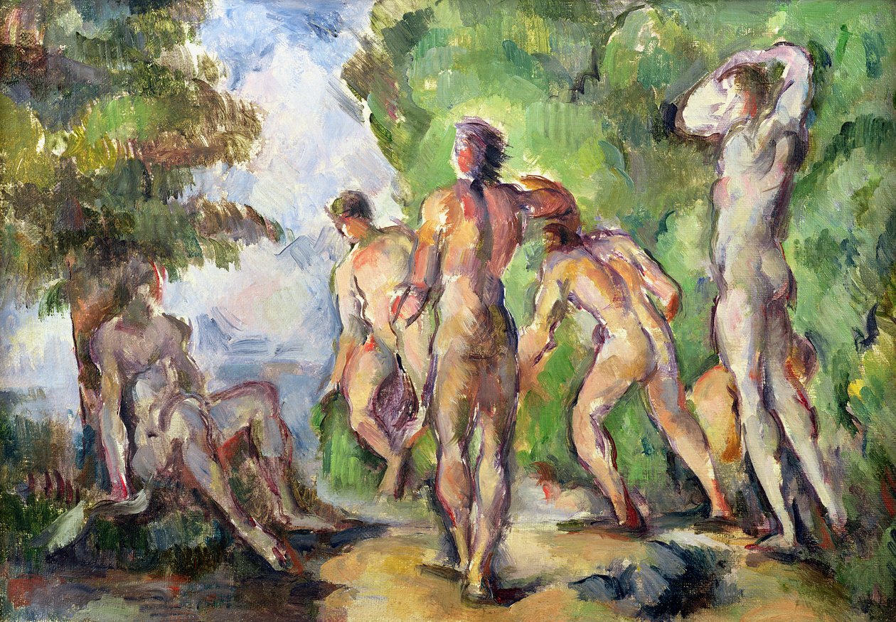 Uimarit, n. 1892-1894 tekijältä Paul Cézanne