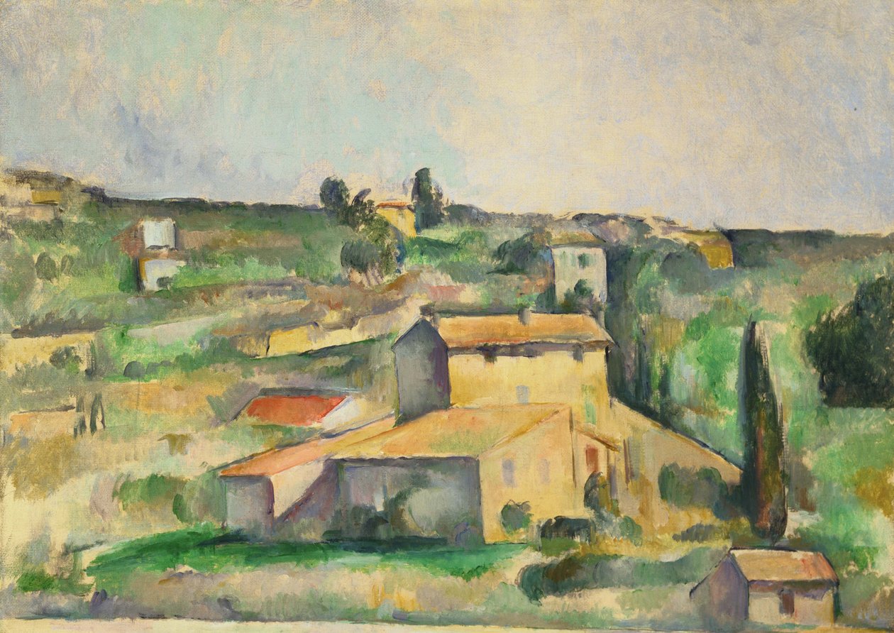 Kentät Bellevuessa tekijältä Paul Cézanne