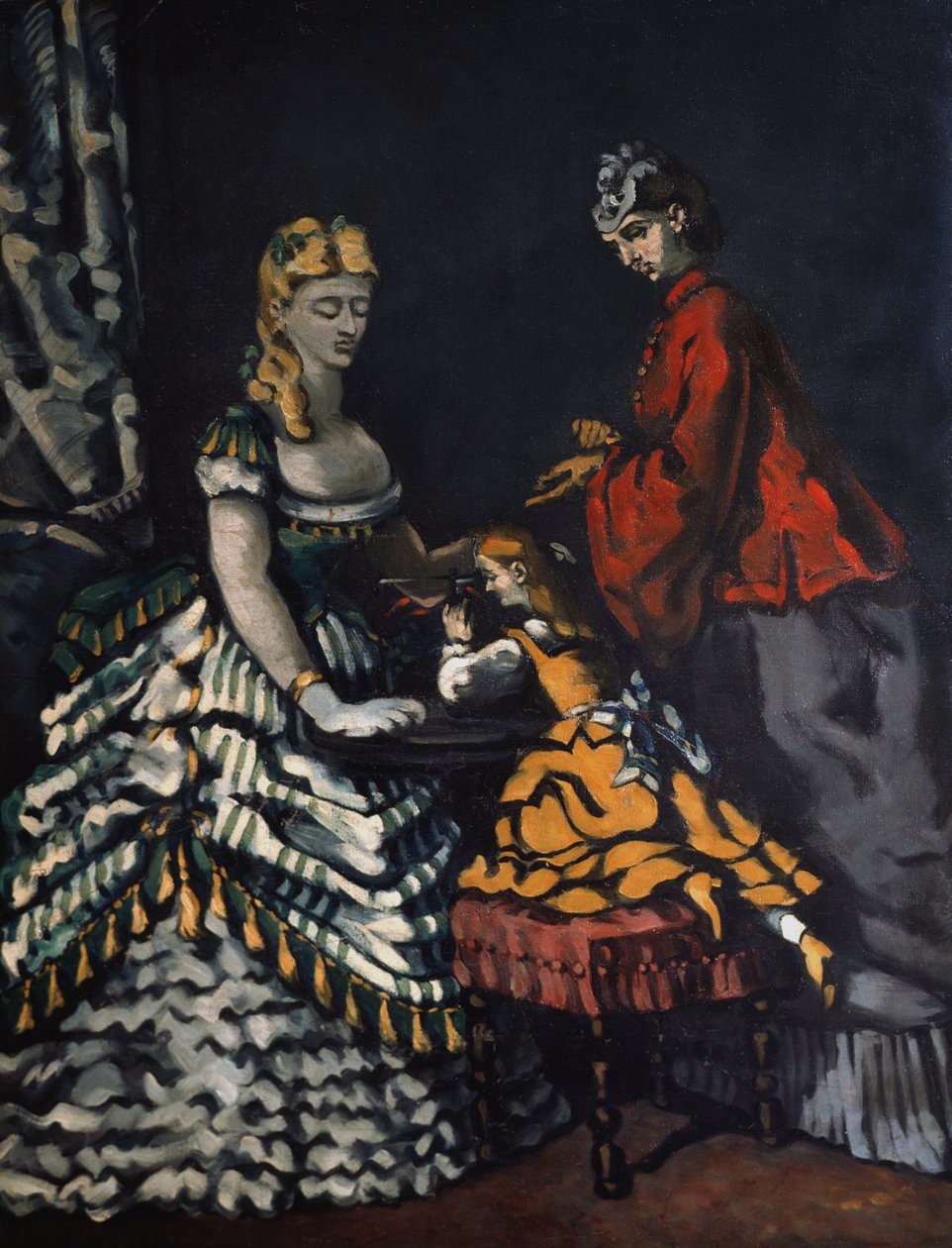 Sisätilojen kohtaus tekijältä Paul Cézanne