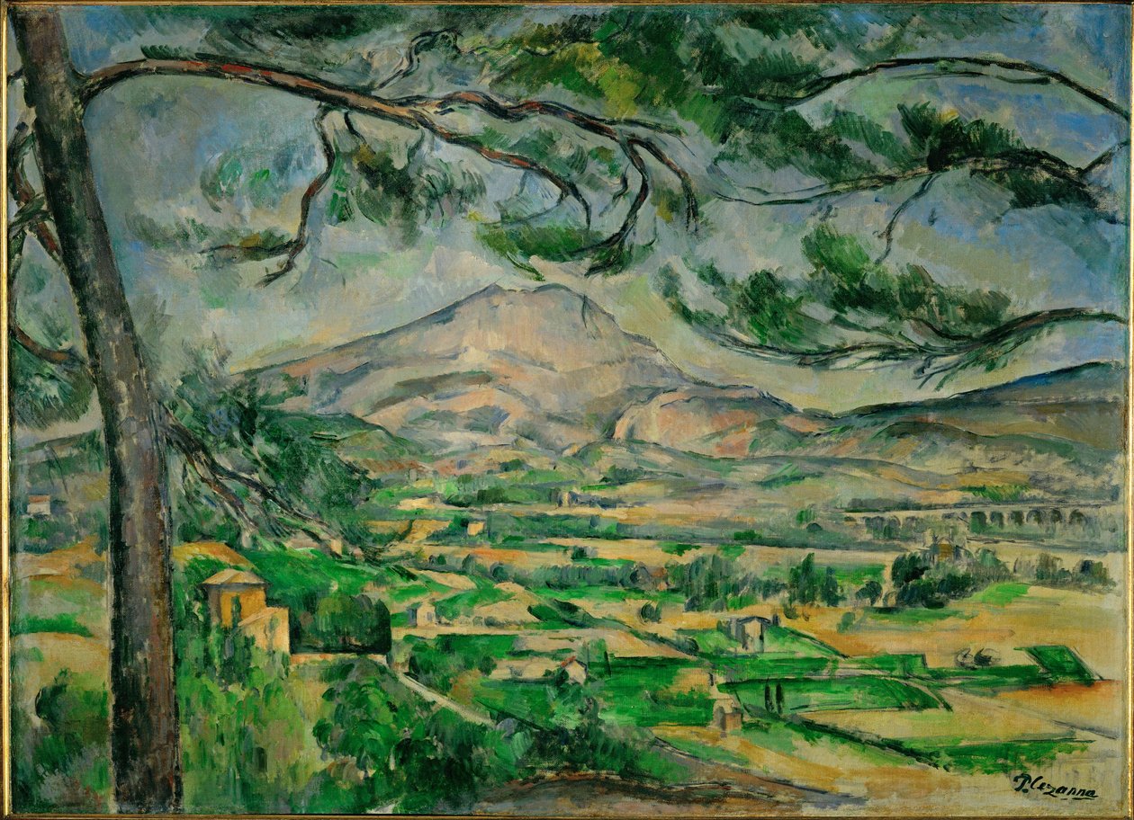 Mont Sainte-Victoire tekijältä Paul Cézanne