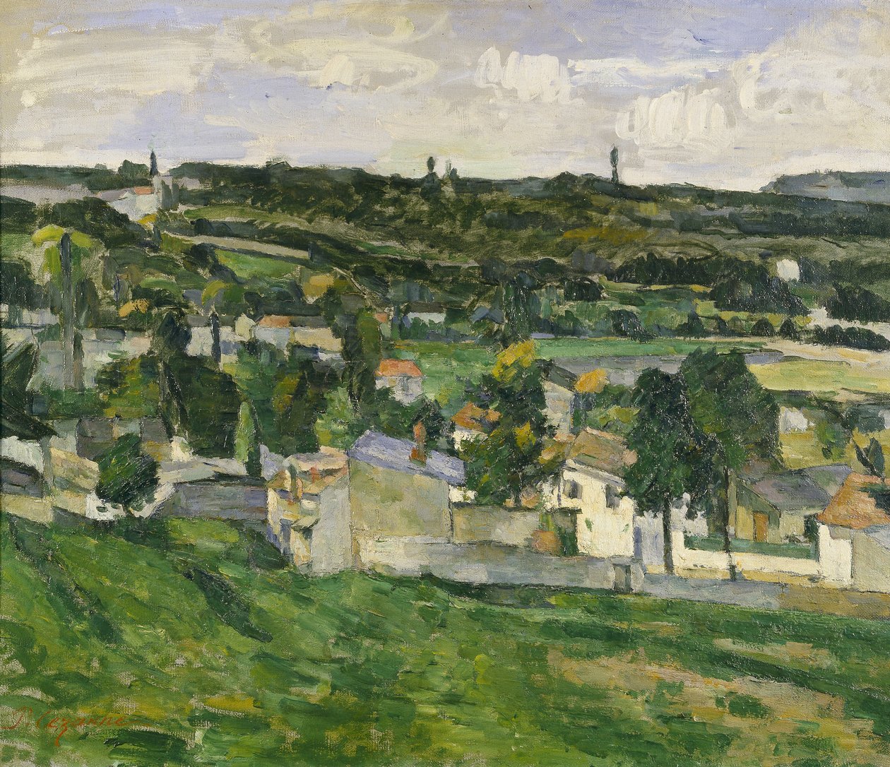 Lähellä Auvers-sur-Oisea, noin 1880 tekijältä Paul Cézanne