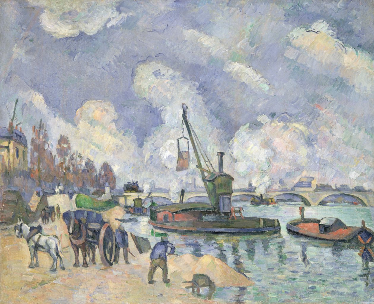 Quai de Bercy, Pariisi, 1873-75 tekijältä Paul Cézanne