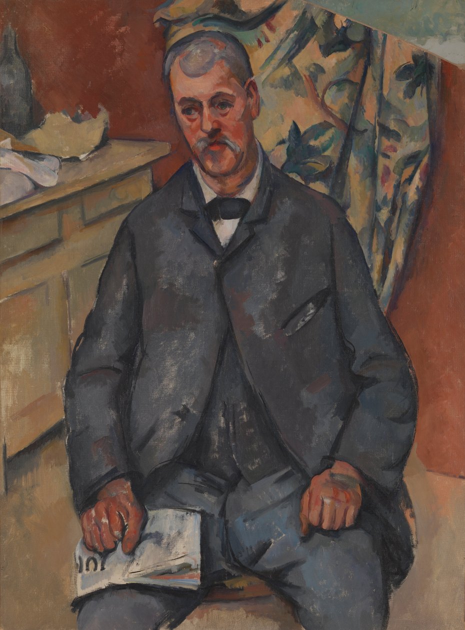 Istuva Mies tekijältä Paul Cézanne
