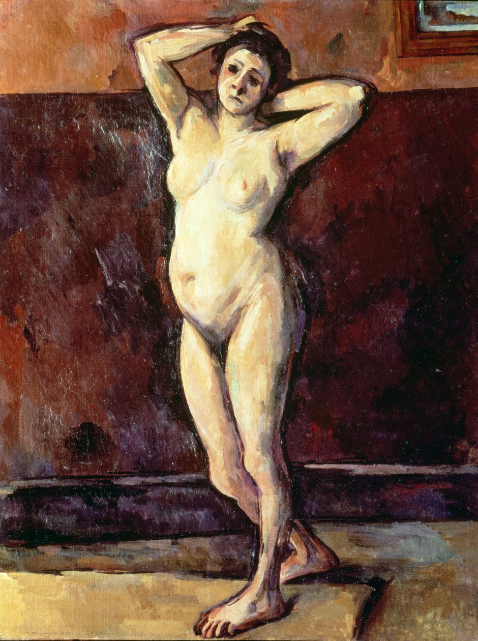 Seisova alaston nainen tekijältä Paul Cézanne