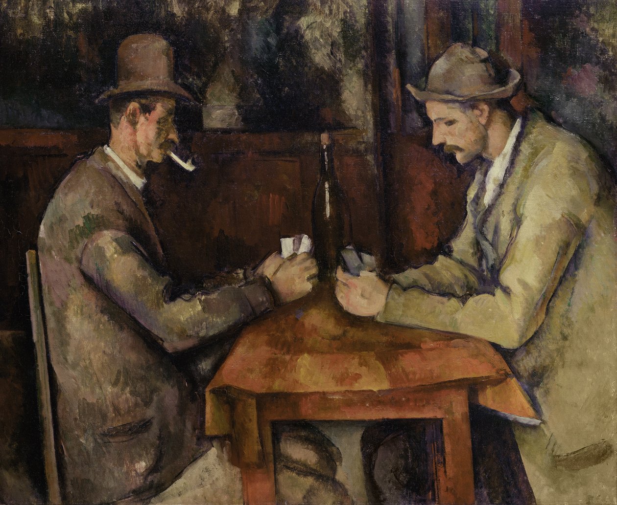 The Card Players, 1893-96 tekijältä Paul Cézanne
