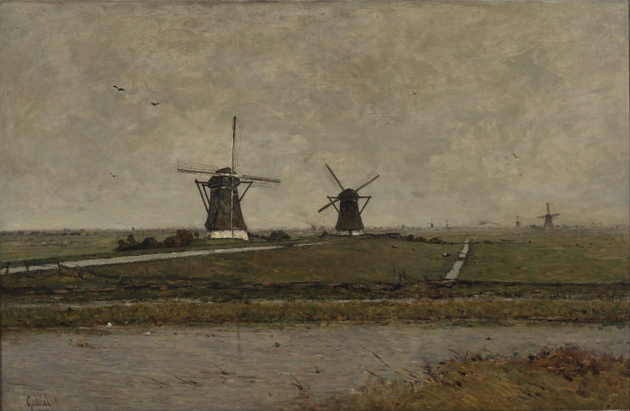 Polder Millsin lähellä Overschien lähellä tekijältä Paul Joseph Constantin Gabriel
