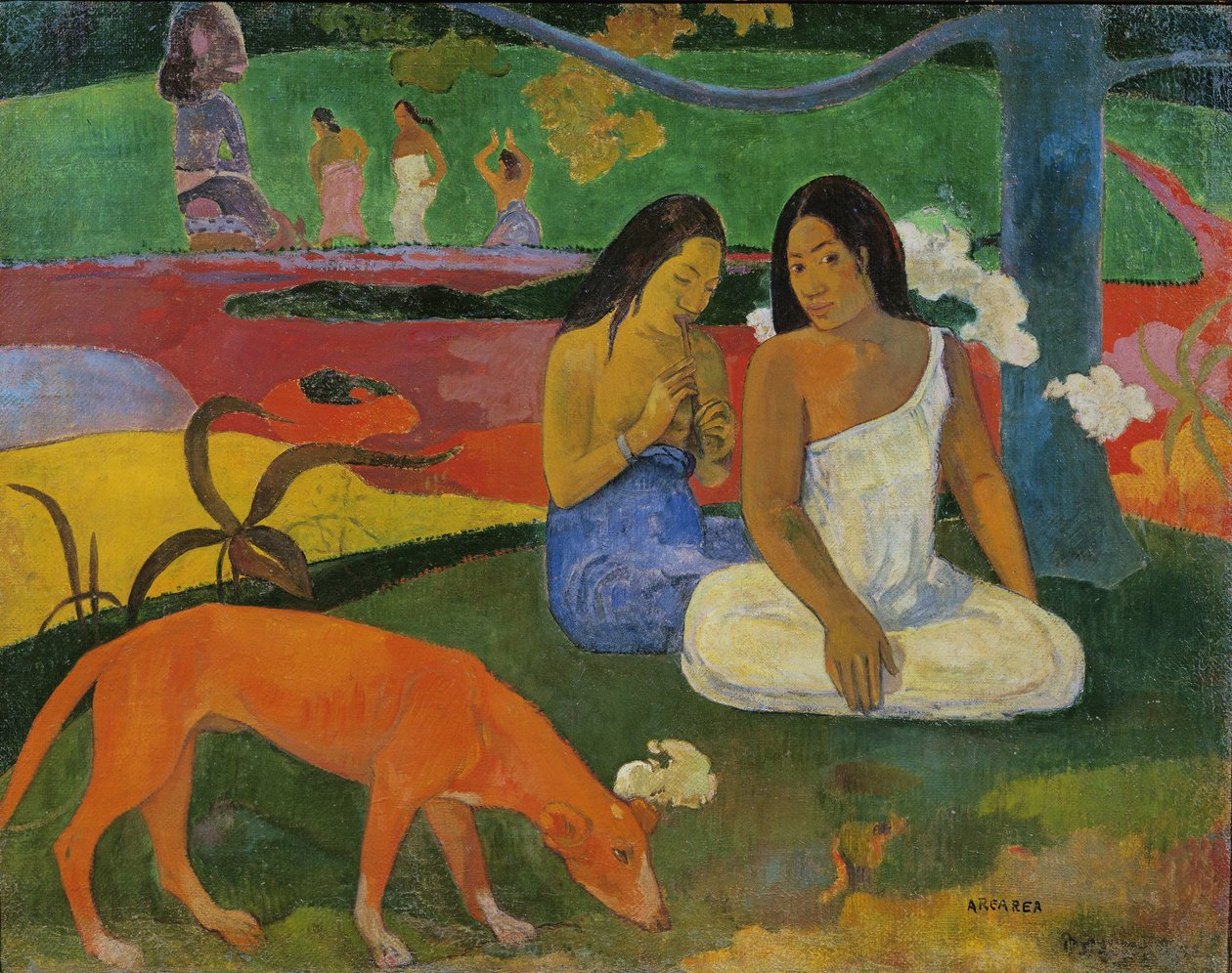 Arearea (Punainen koira), 1892 tekijältä Paul Gauguin