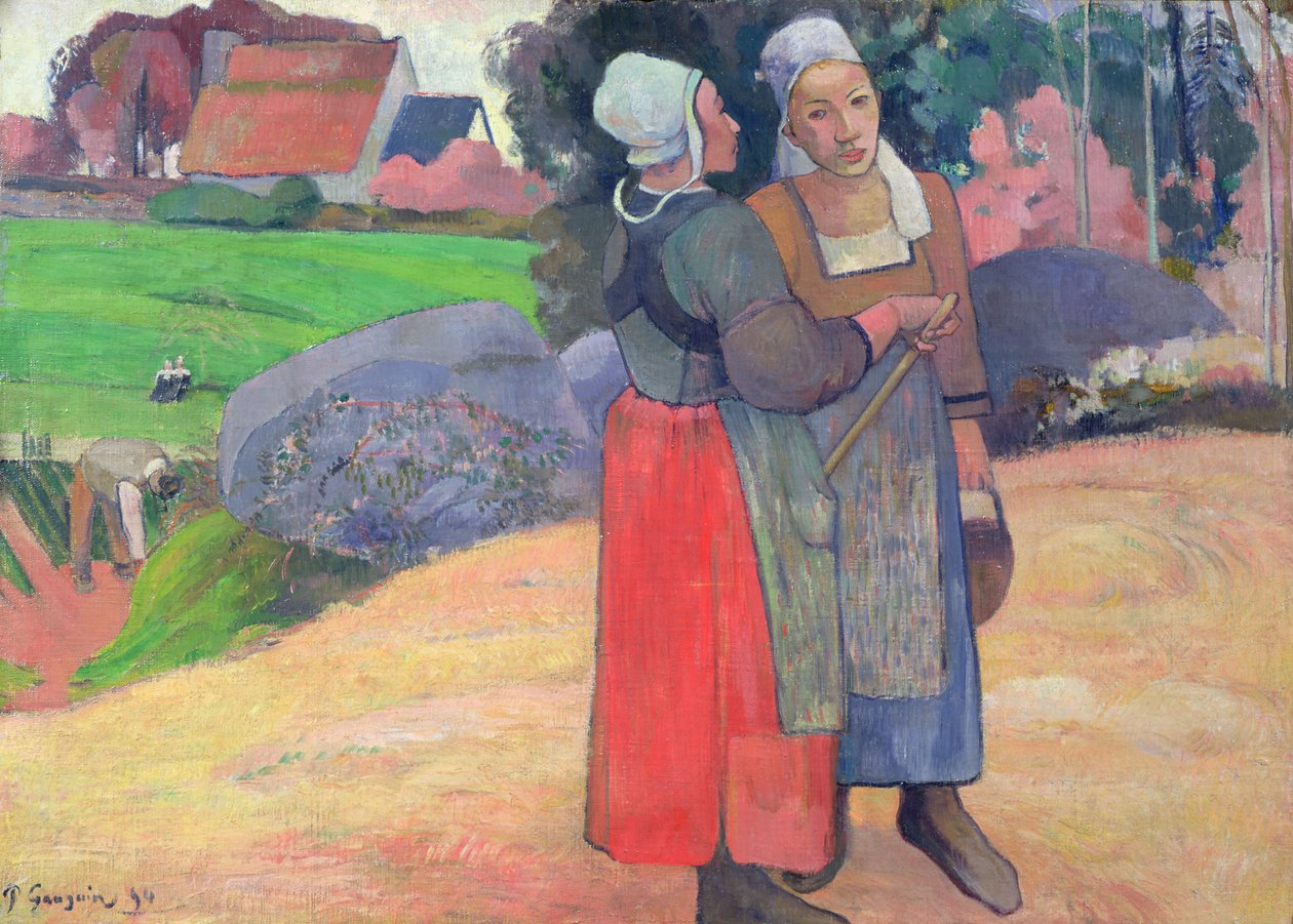 Breton talonpojat, 1894 tekijältä Paul Gauguin