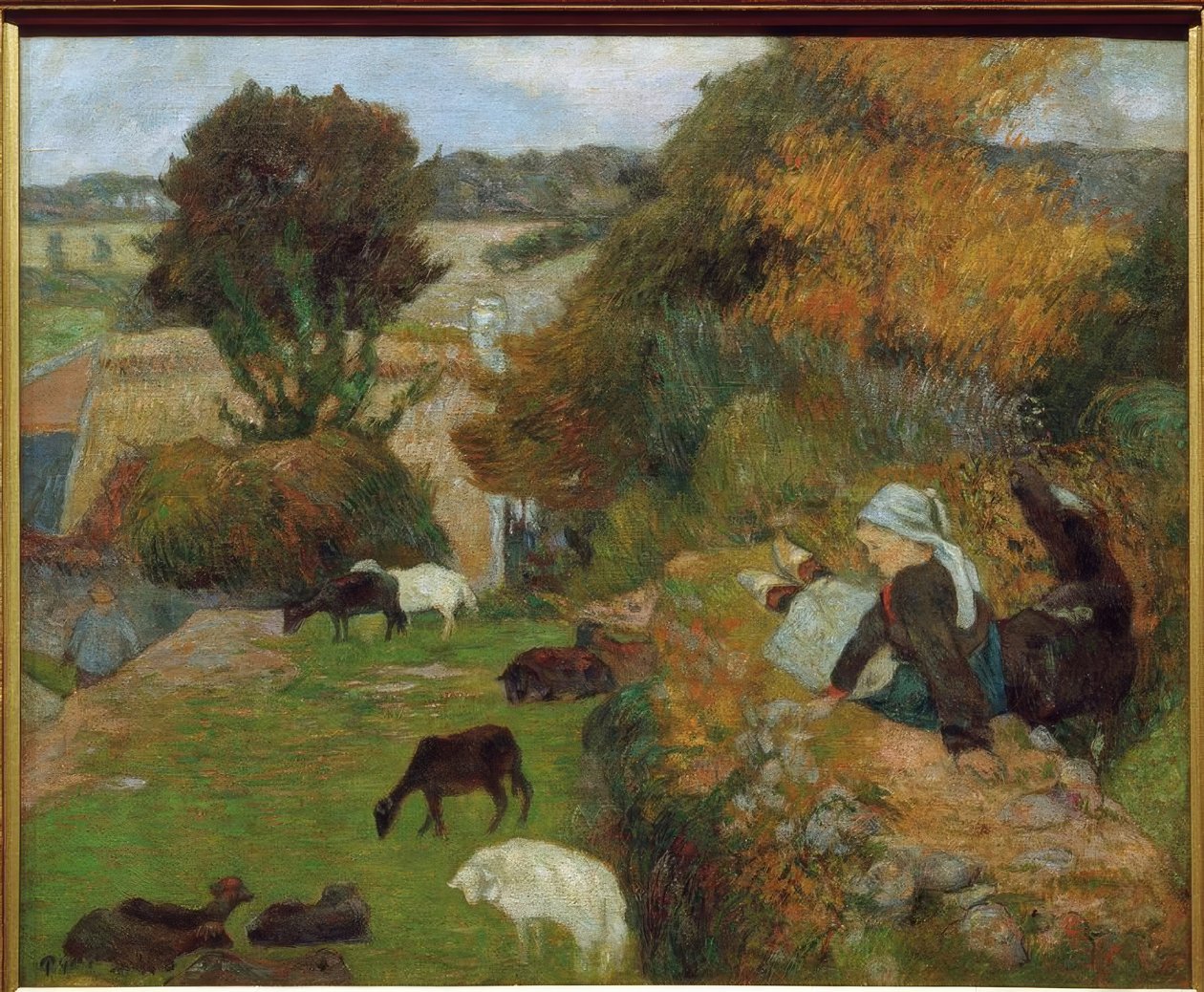 Bretonilainen Schäferin tekijältä Paul Gauguin