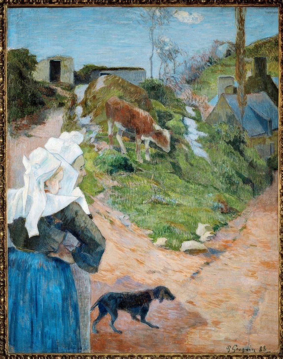 Bretonnes ja Veau tekijältä Paul Gauguin