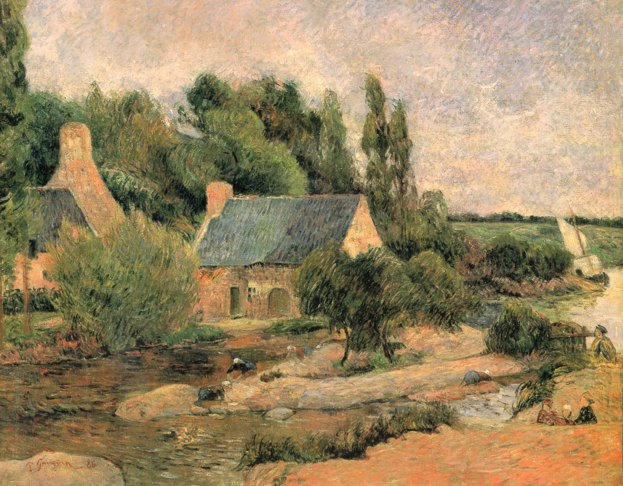 Die Wäscherinnen von Pont-Aven tekijältä Paul Gauguin