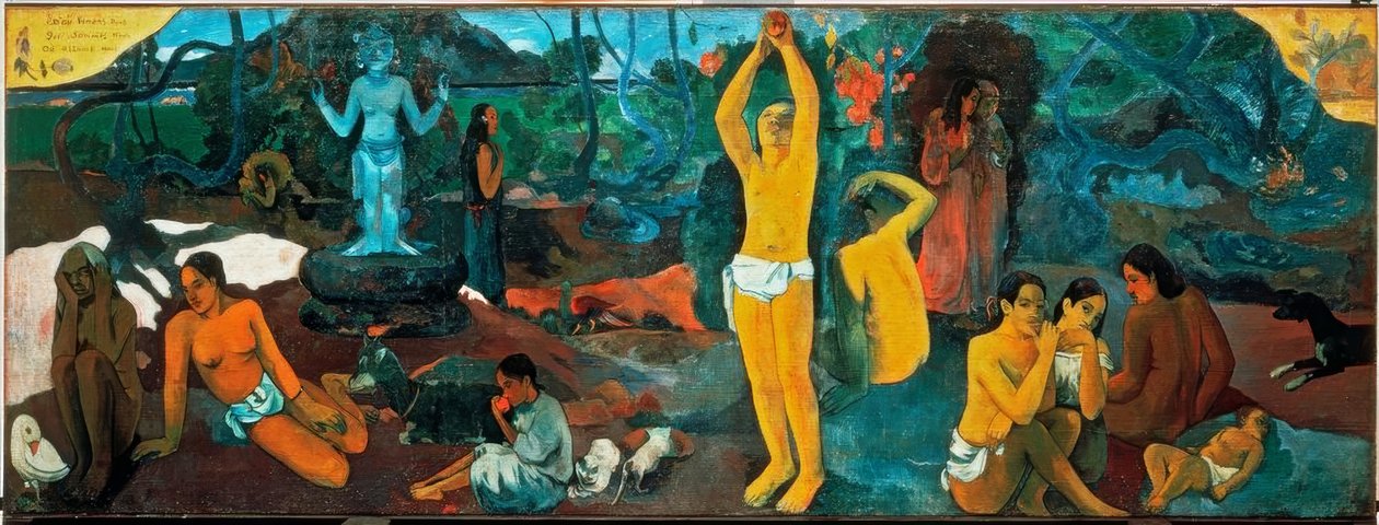 Onko myrkyllinen? Que sommesnous? Où allonsnous? tekijältä Paul Gauguin