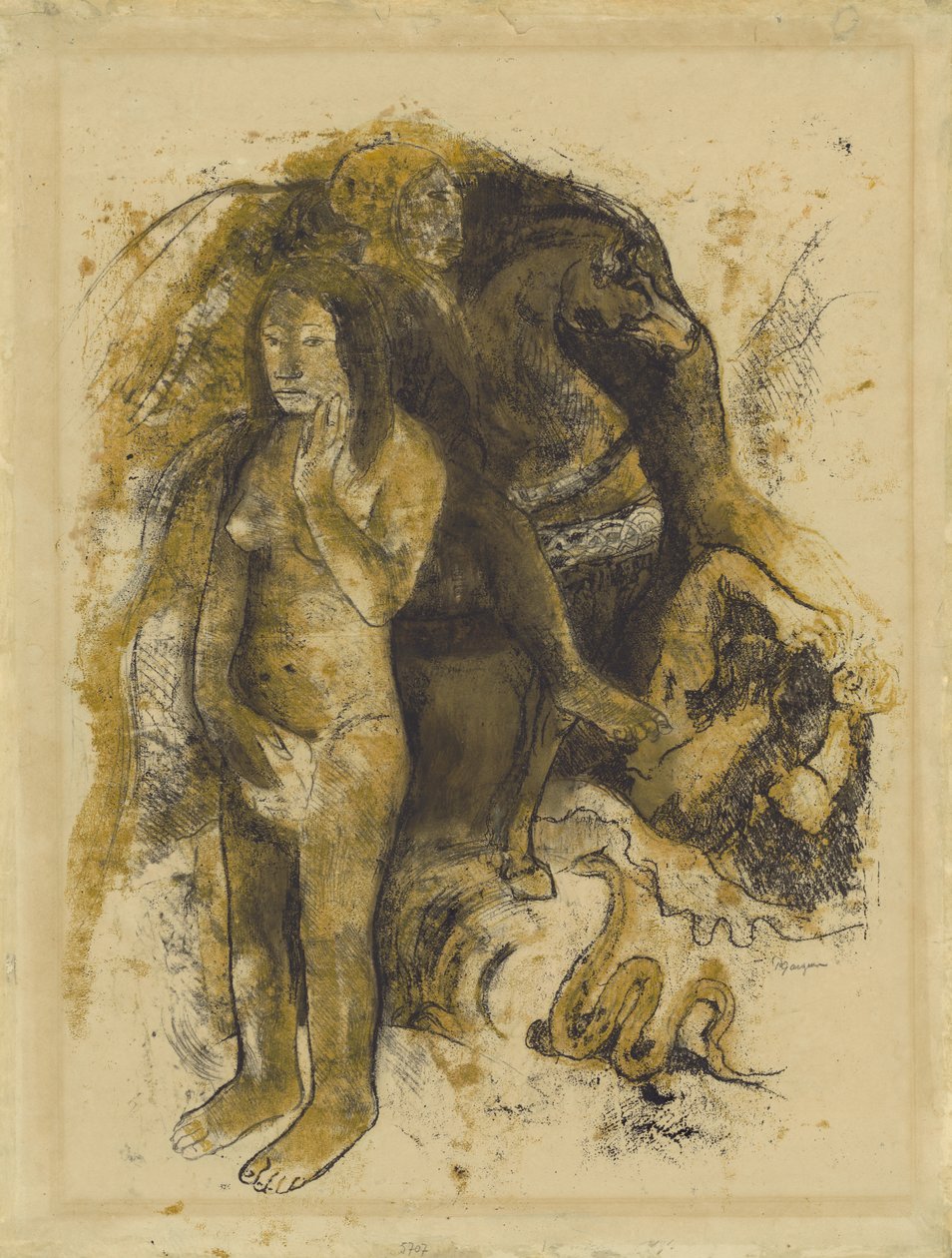 Eve (painajainen) tekijältä Paul Gauguin