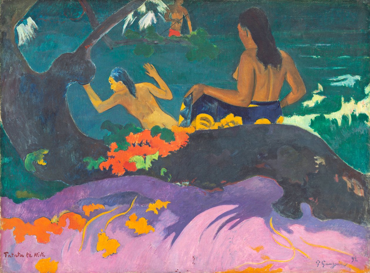 Fatata te Miti (Meren äärellä) 1892 tekijältä Paul Gauguin