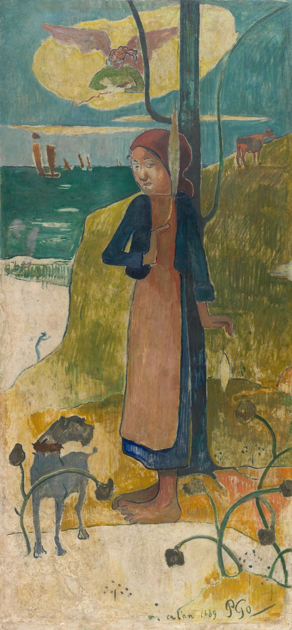 Jeune Bretonne au rouet, tai Jeanne d