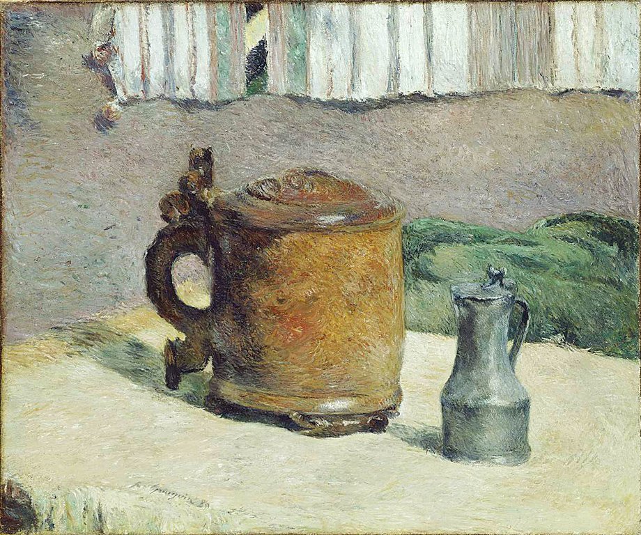 Nature Morte à la Cruche dArgile ja Tasse en Fer tekijältä Paul Gauguin