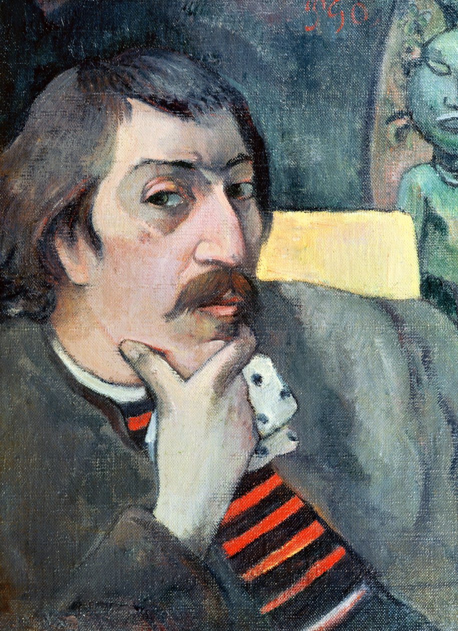 Muotokuva taiteilijasta ja idolista, noin 1893. tekijältä Paul Gauguin