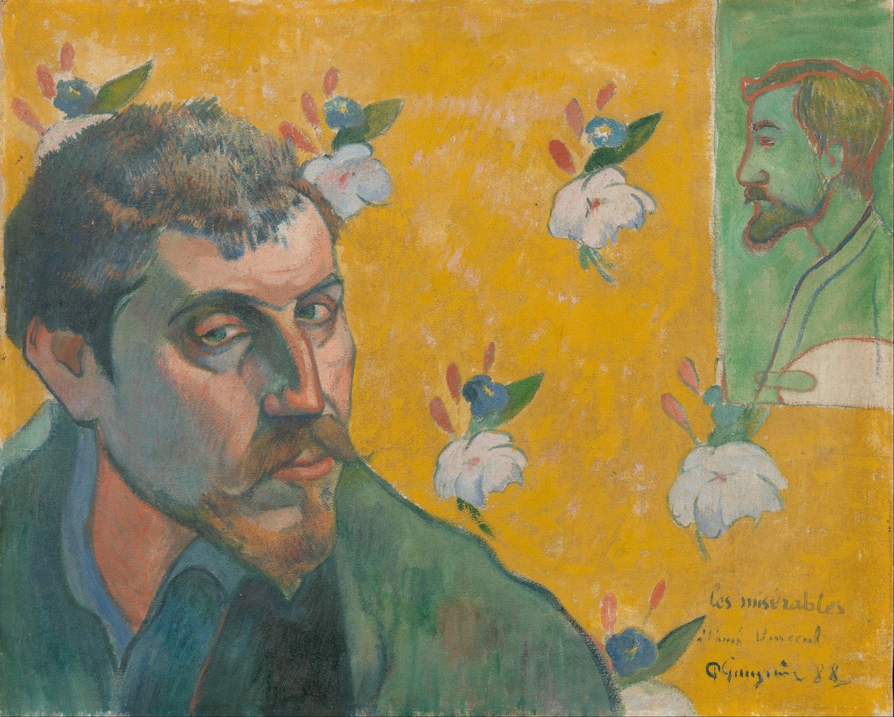 Omakuva ja Bernardin muotokuva, tekijältä Paul Gauguin