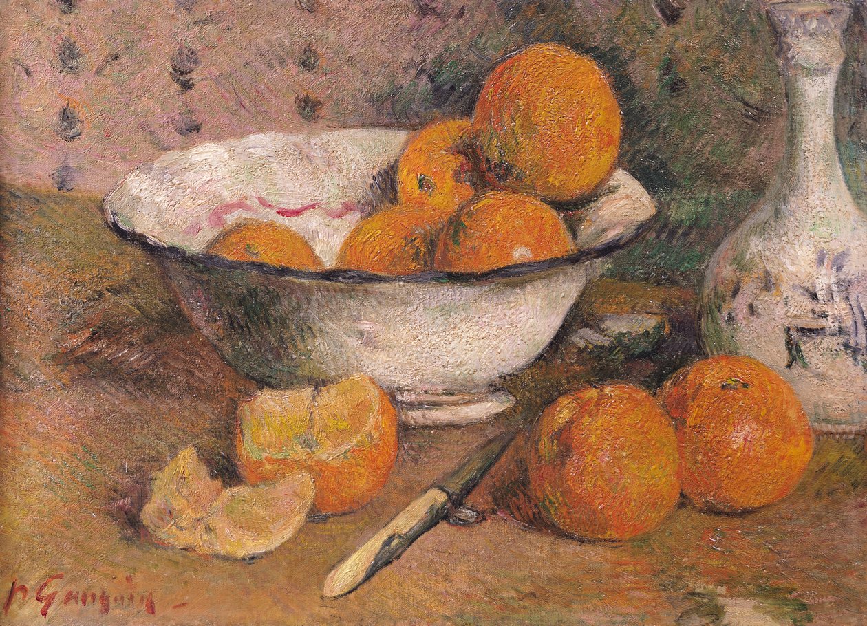 Asetelma appelsiinien kanssa, 1881 tekijältä Paul Gauguin