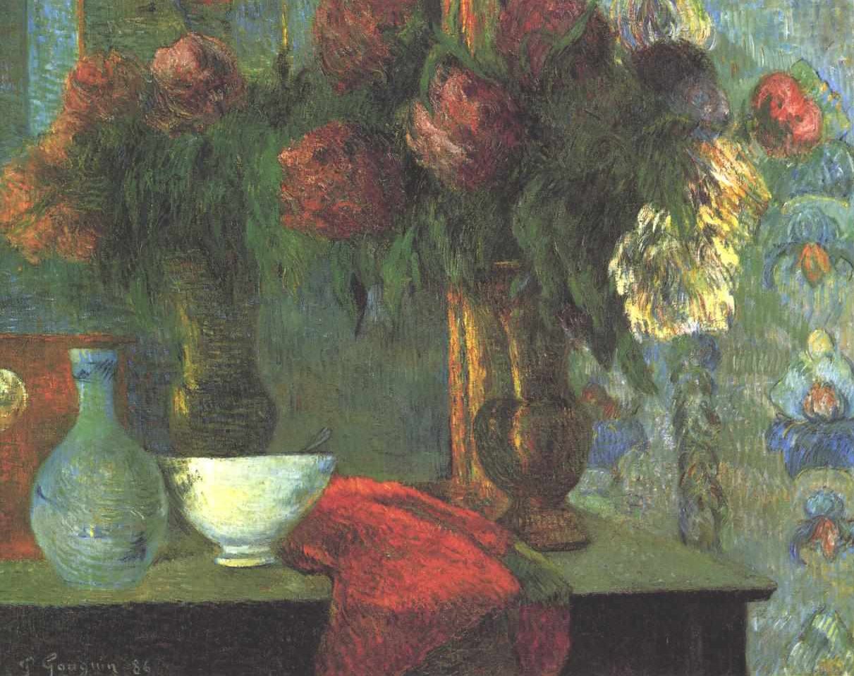Stilleben mit weißer Schale tekijältä Paul Gauguin