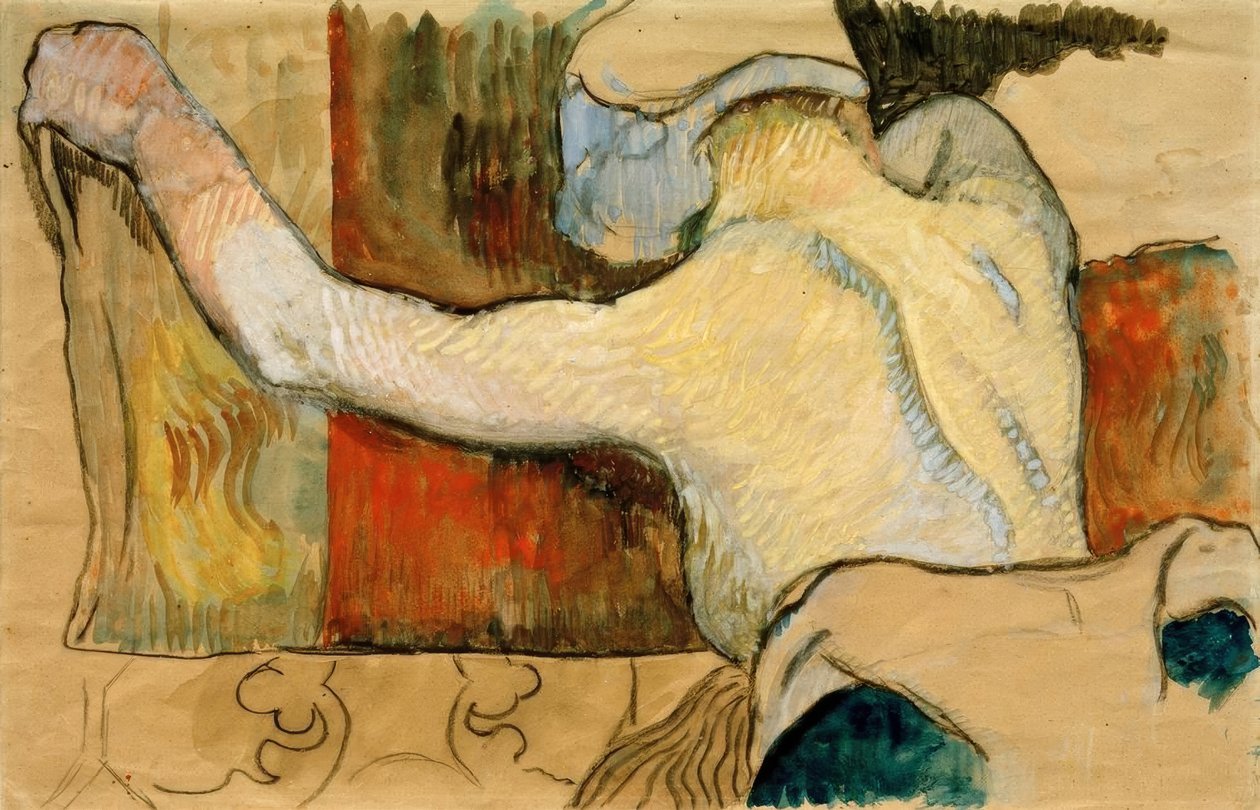 Studie für Frauen mit Schweinen’ oder Mittagshitze tekijältä Paul Gauguin