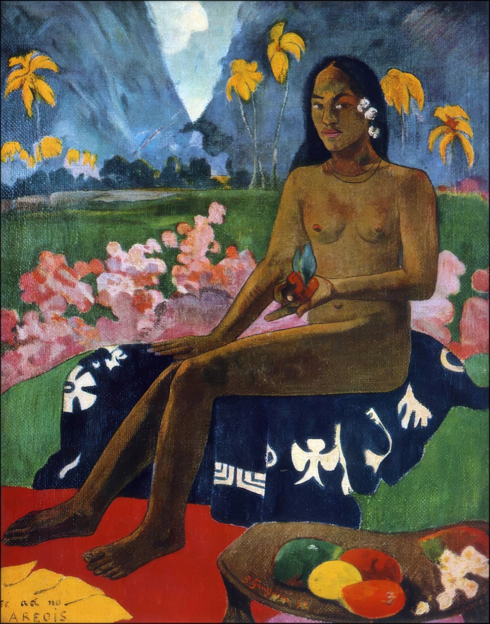 Tahiti: Te Aa No Areois (Areoin siemen), Paul Gauguin (1892) tekijältä Paul Gauguin