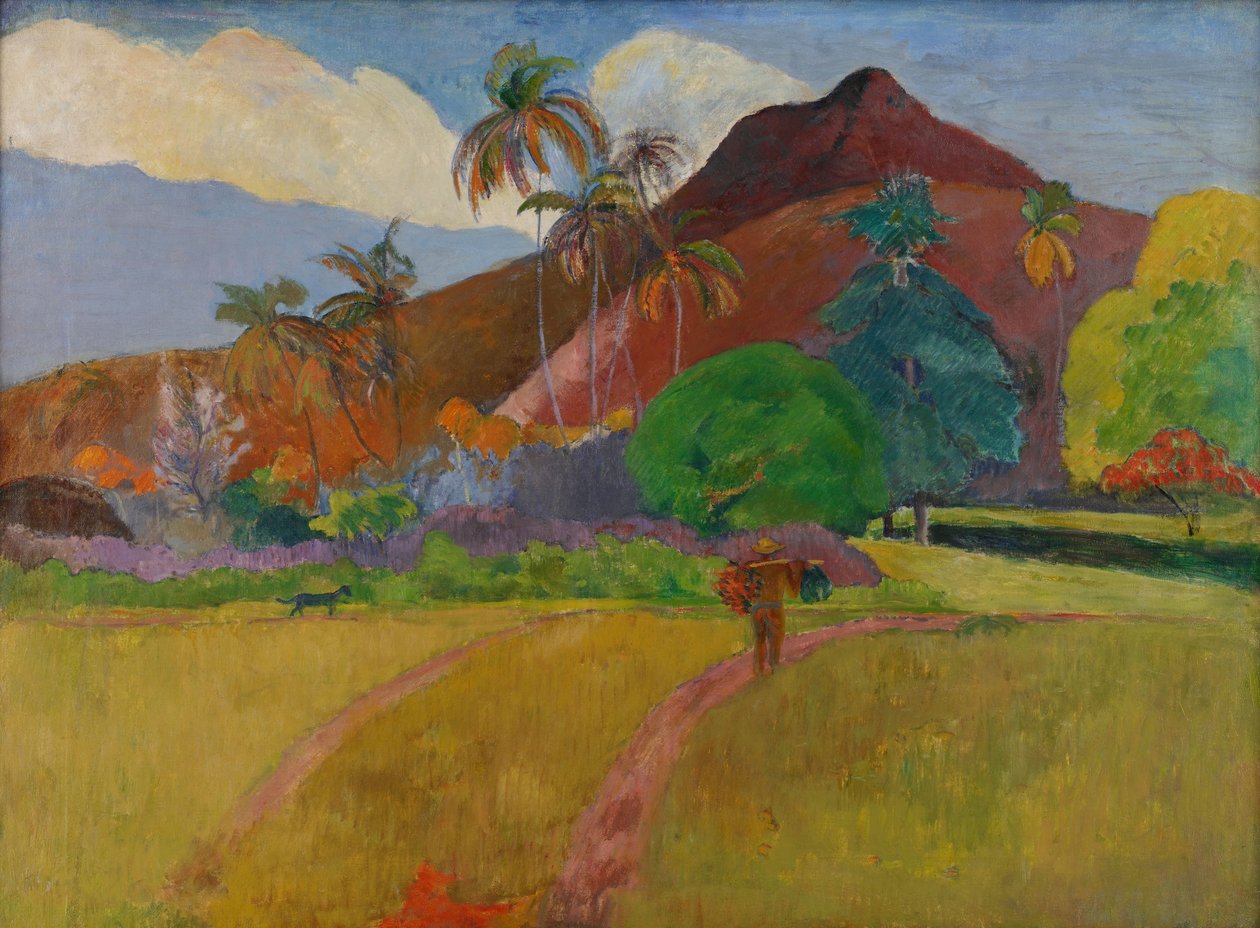 Tahitin maisema, 1891 tekijältä Paul Gauguin