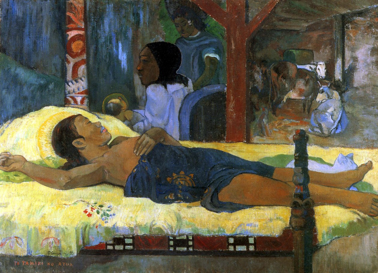 Kristuksen syntymä, 1896 tekijältä Paul Gauguin