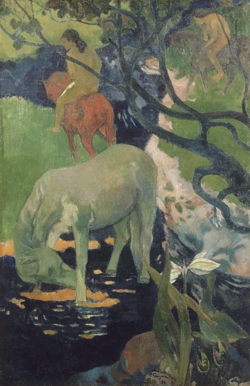 Valkoinen hevonen tekijältä Paul Gauguin