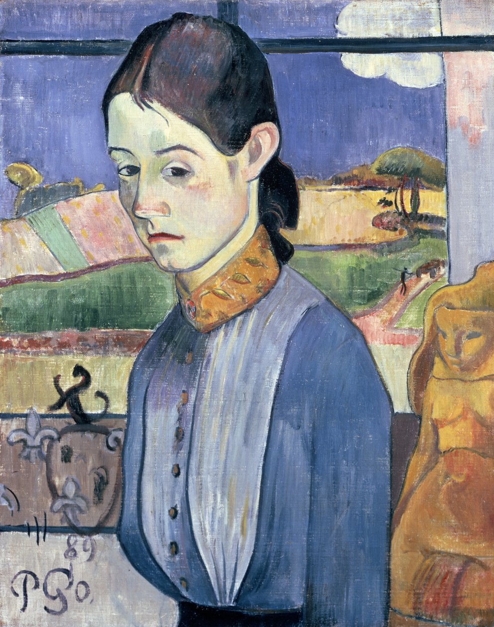 Nuori bretagnelainen nainen, 1889 tekijältä Paul Gauguin