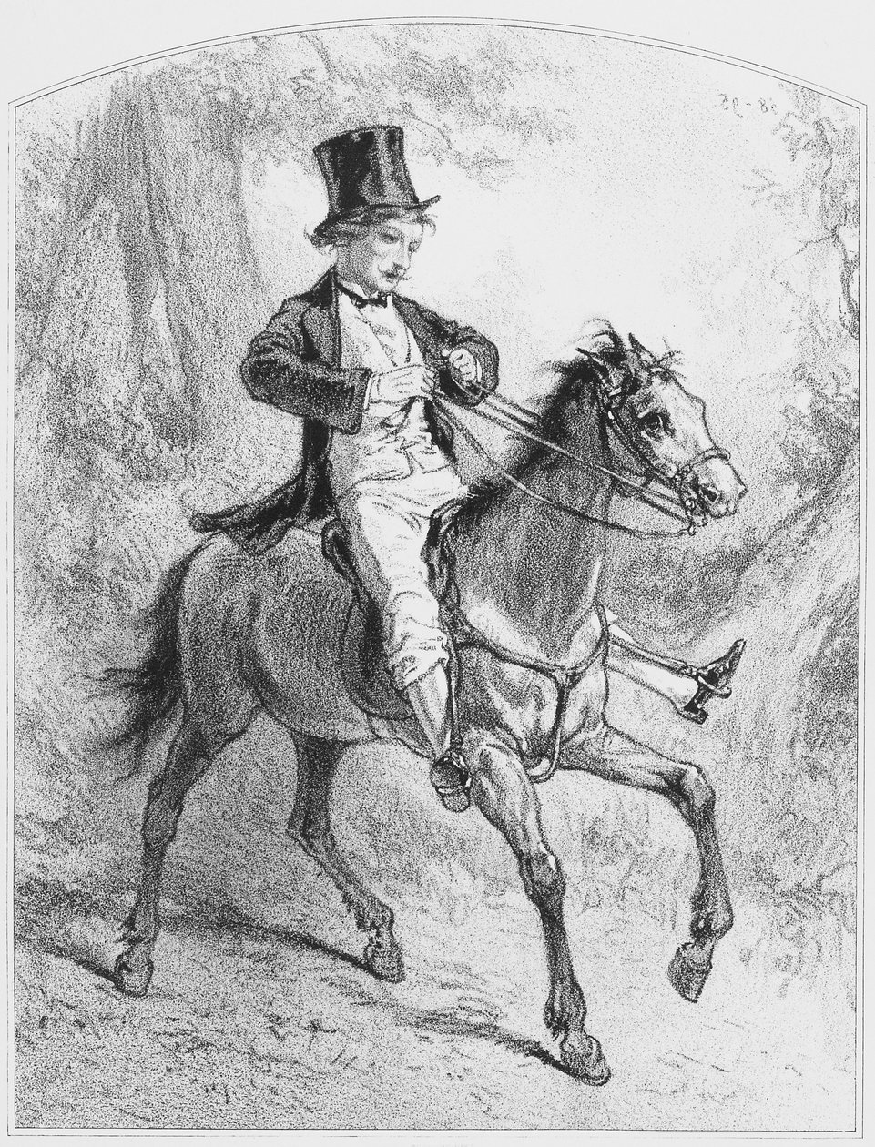 Le Locati, levy 18 Les Toquadesista, 1858 tekijältä Paul Gavarni