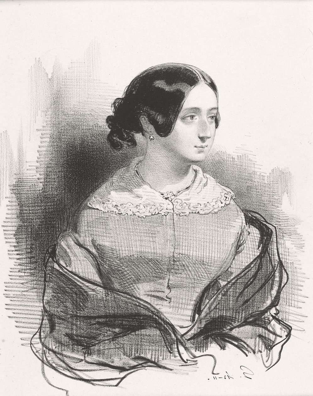 Rouva Montigny, 1842 tekijältä Paul Gavarni