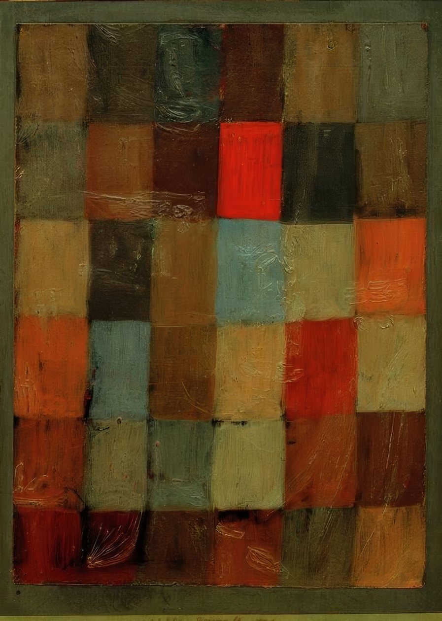 Harmonie blau = oranssi tekijältä Paul Klee