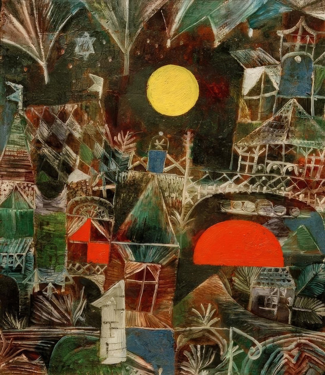Mondauf-Sonnenuntergang tekijältä Paul Klee