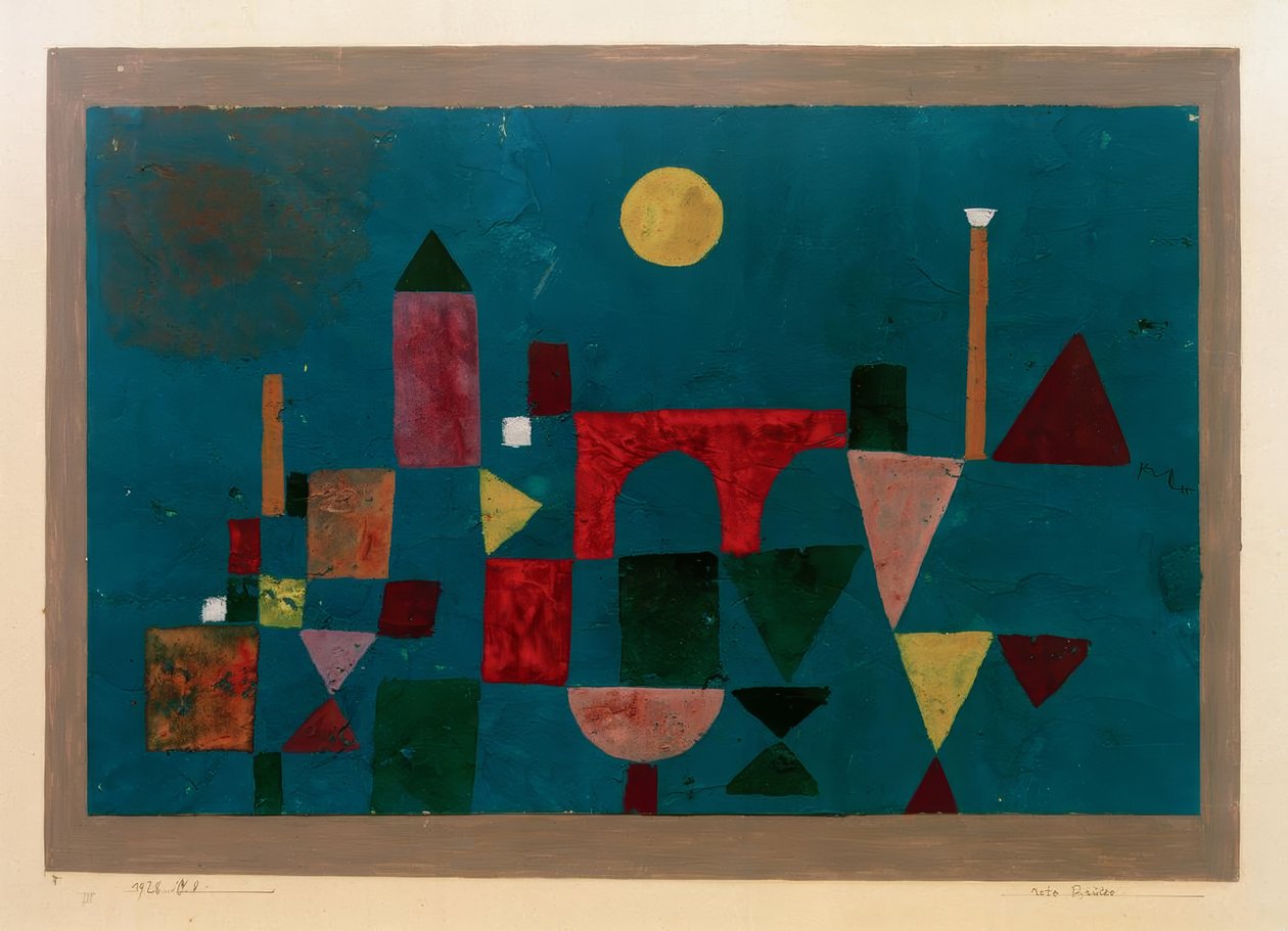 Rote Brücke tekijältä Paul Klee