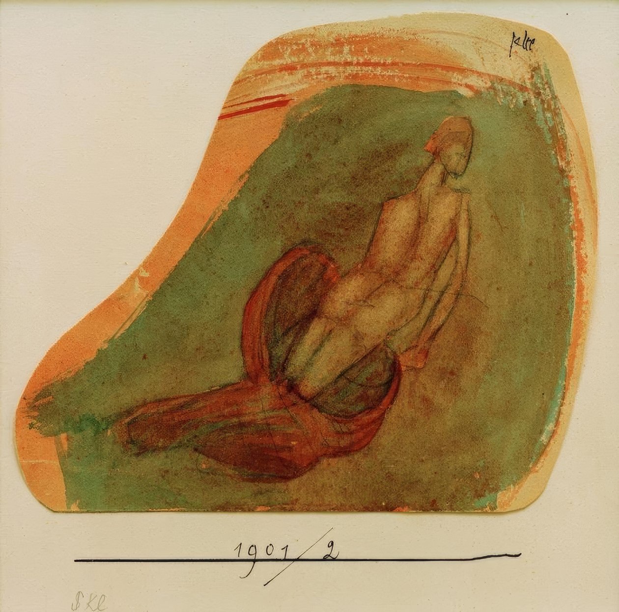 Schwebende Grazie (im pompeianischen Stil) tekijältä Paul Klee