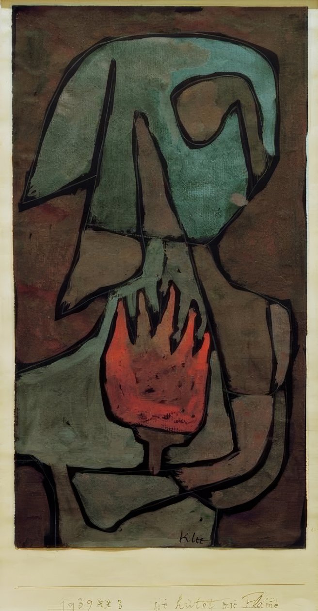 Sie hütet die Flamme tekijältä Paul Klee