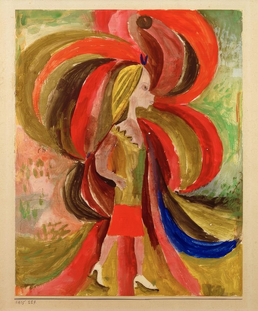 "Was ein Mädchen unwissend mit sich bringt" tekijältä Paul Klee