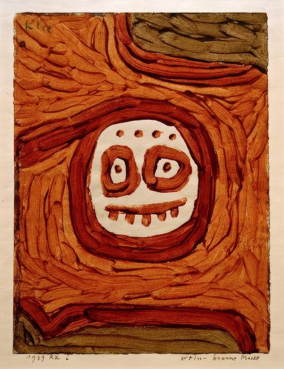 Weissbraune naamio tekijältä Paul Klee